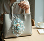 Zoraa Beaded Phone Charm – Pearl Butterfly Bag Charm