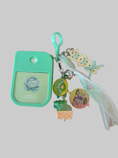 Handmade Hand Sanitizer Holder Bag Charm Keychain