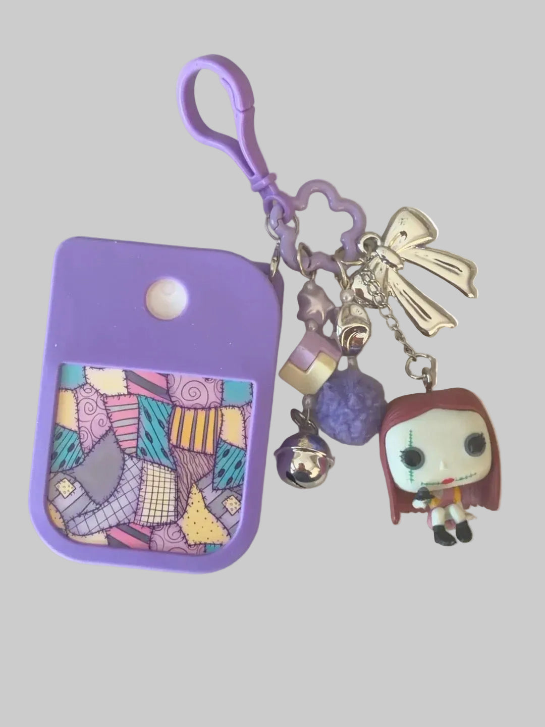 Handmade Hand Sanitizer Holder Bag Charm Keychain