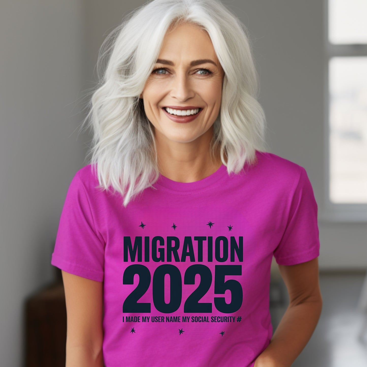 Social Media Migration 2025 Unisex Heavy Cotton Tee - Humorous Design