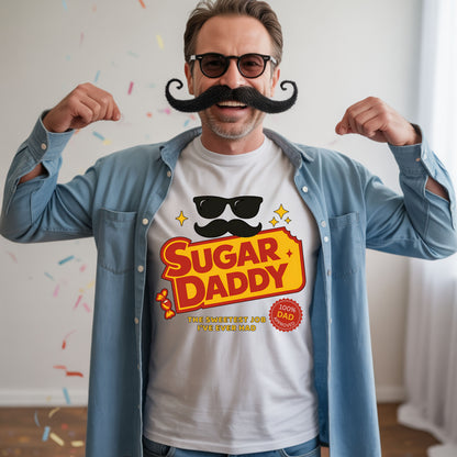 Funny Sugar Daddy T-shirt, Unique Gift for Dads, Humor Apparel for Father's Day, Quirky Unisex Tee, Perfect for Casual Outfits