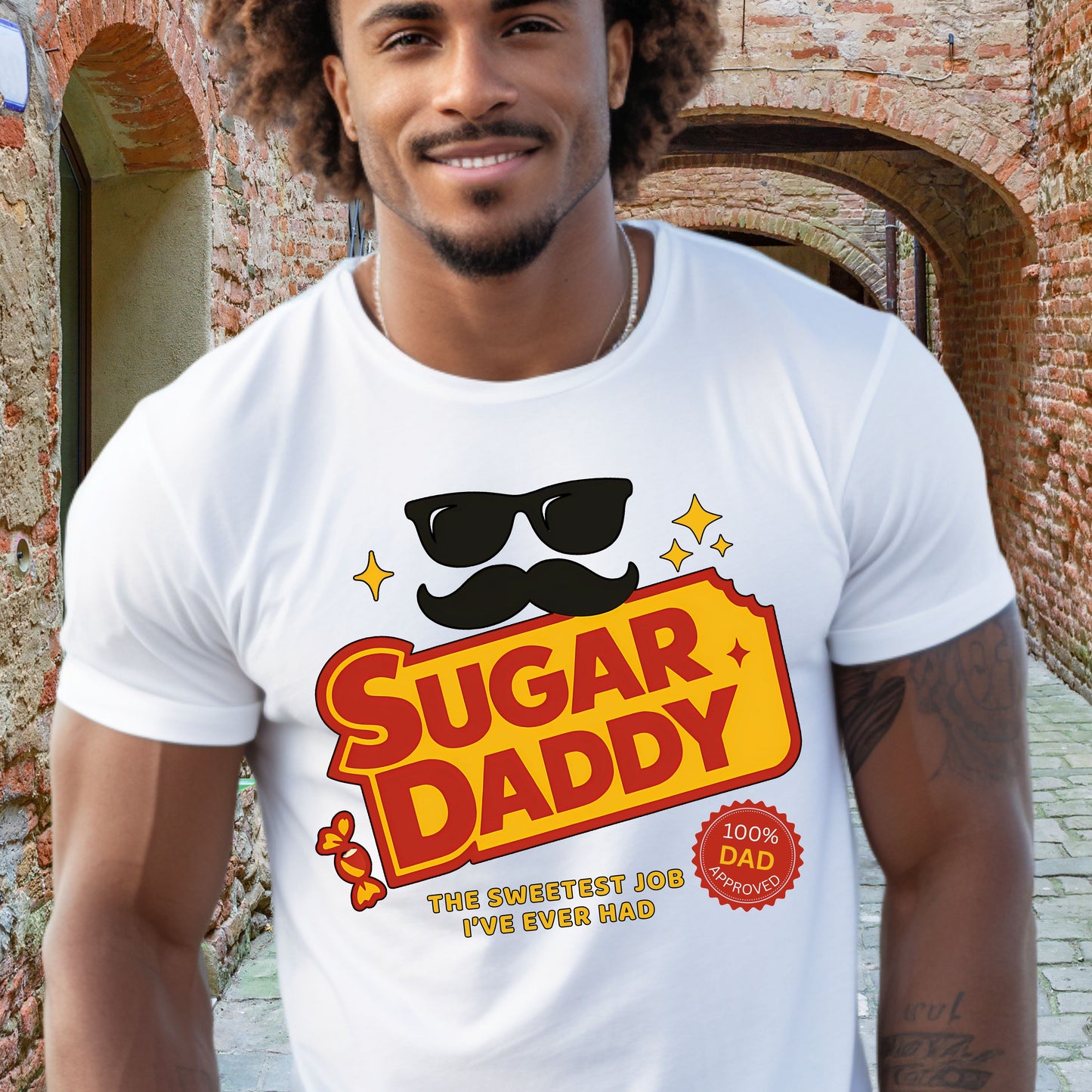 Funny Sugar Daddy T-shirt, Unique Gift for Dads, Humor Apparel for Father's Day, Quirky Unisex Tee, Perfect for Casual Outfits
