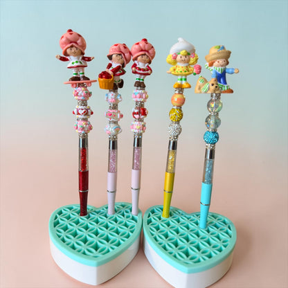 Strawberry & Friends Decorative Beaded Pens