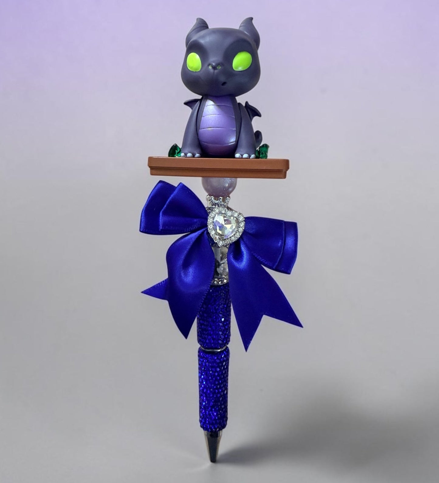Villain-Inspired Rhinestone Beaded Pens – Glam Fantasy Pen Set with Bow Accents