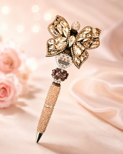 LV Inspired Bling Pens | Luxury Beaded Rhinestone Pens