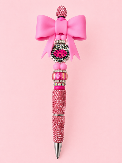 LV Inspired Bling Pens | Luxury Beaded Rhinestone Pens
