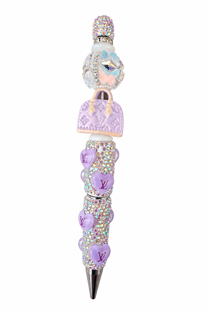 LV Inspired Bling Pens | Luxury Beaded Rhinestone Pens