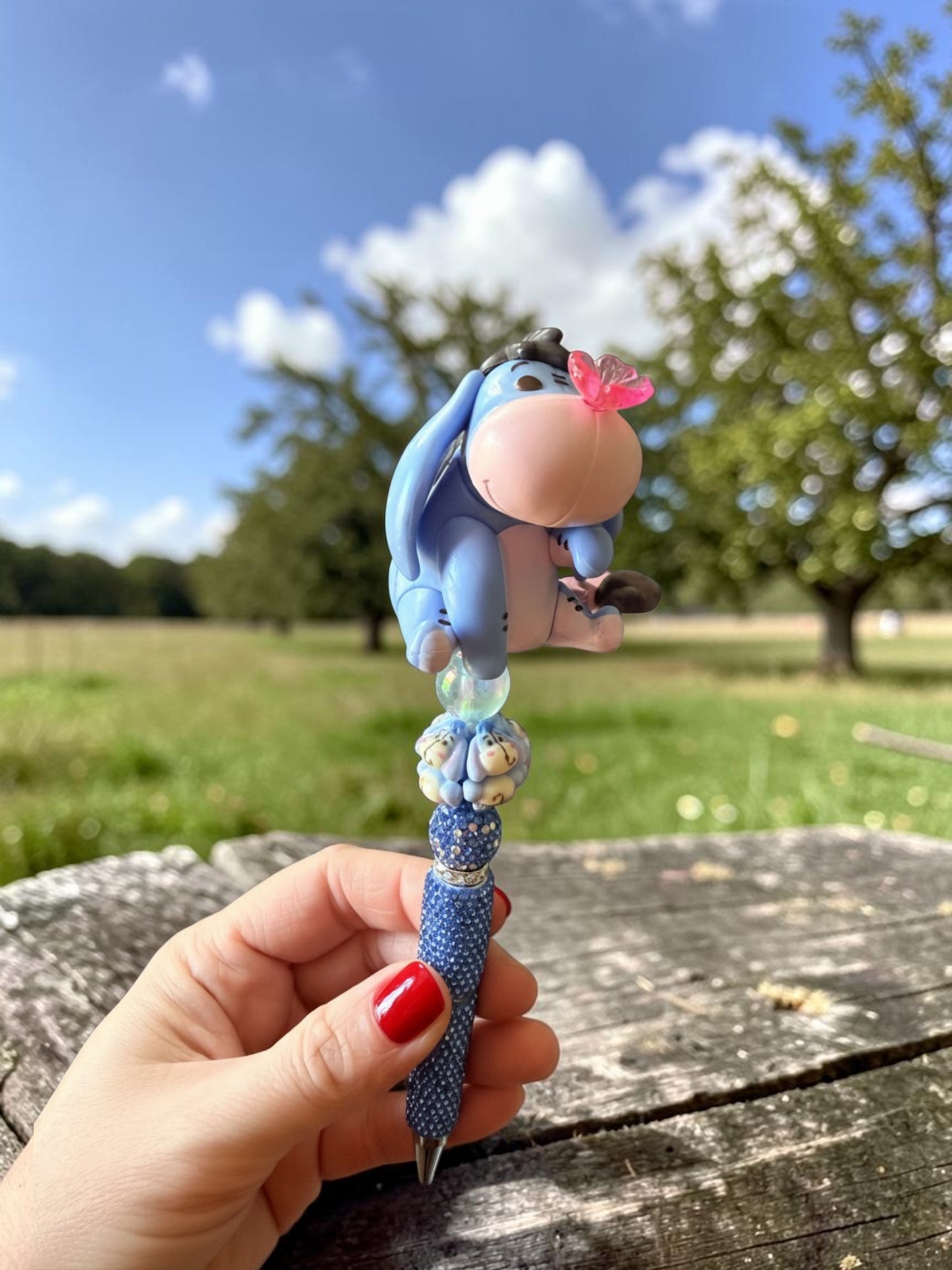 Bear friends character beaded pens