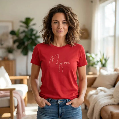 Coquette Pearl Mom T-Shirt | minimalist mom tee