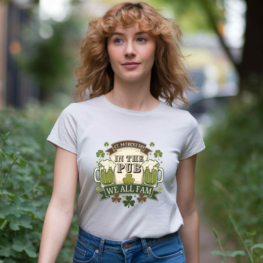 St. Patrick's Day Pub Tee - We All Fam Unisex Heavy Cotton Shirt