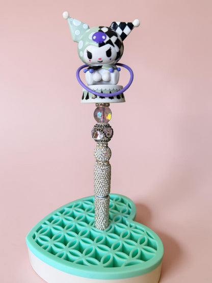 Kuromi Inspired Beaded Pens – Rhinestone Character Pens with Variants