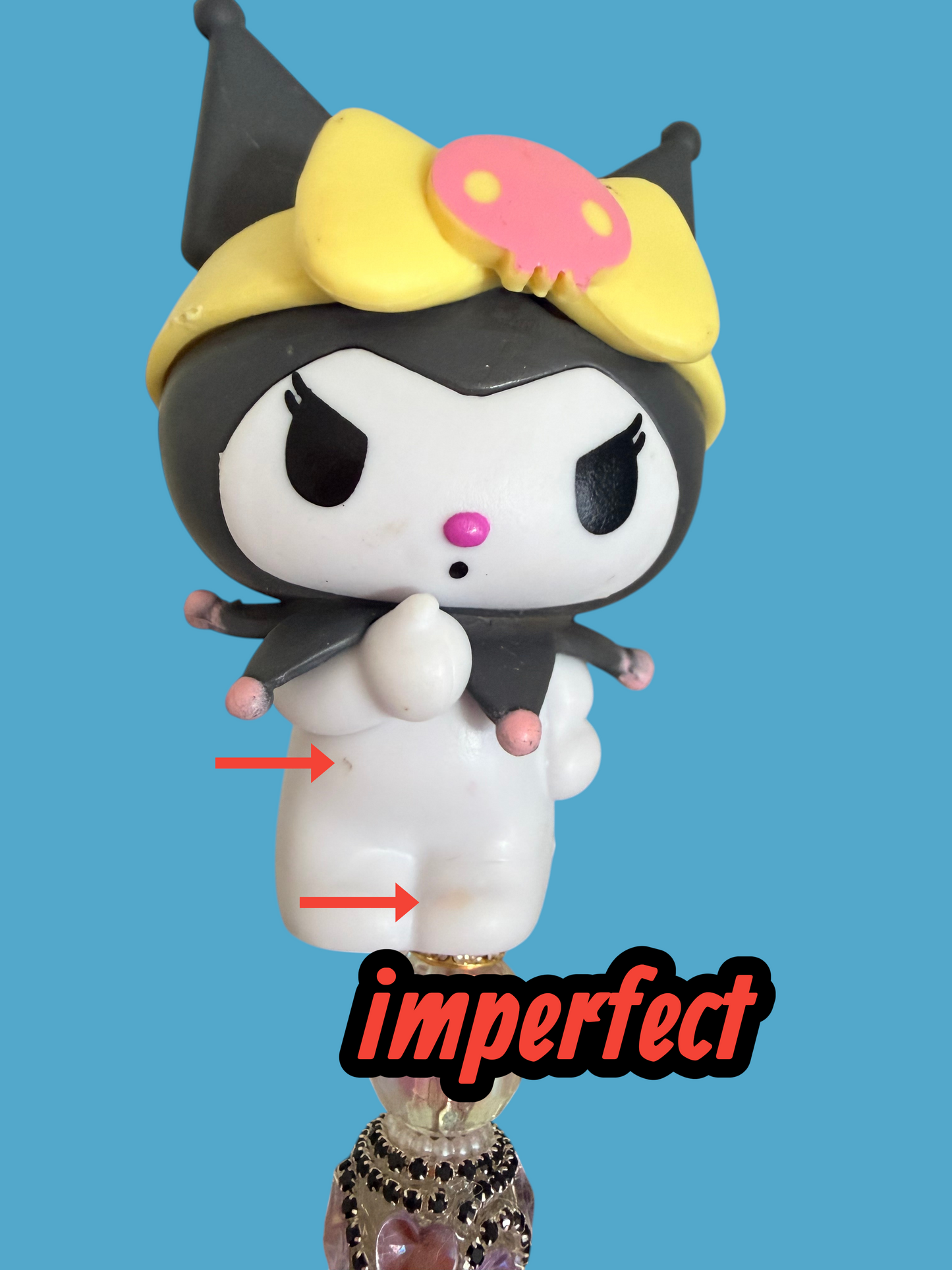 Kuromi Inspired Beaded Pens – Rhinestone Character Pens with Variants