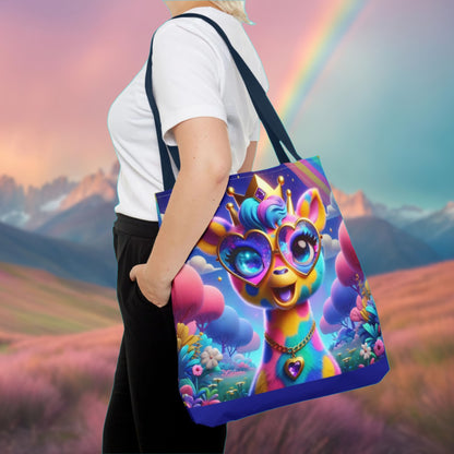 Gemma the Graceful Giraffe Tote Bag – Imaginaria Rainbow Character Bag | Colorful Everyday Adventure Tote