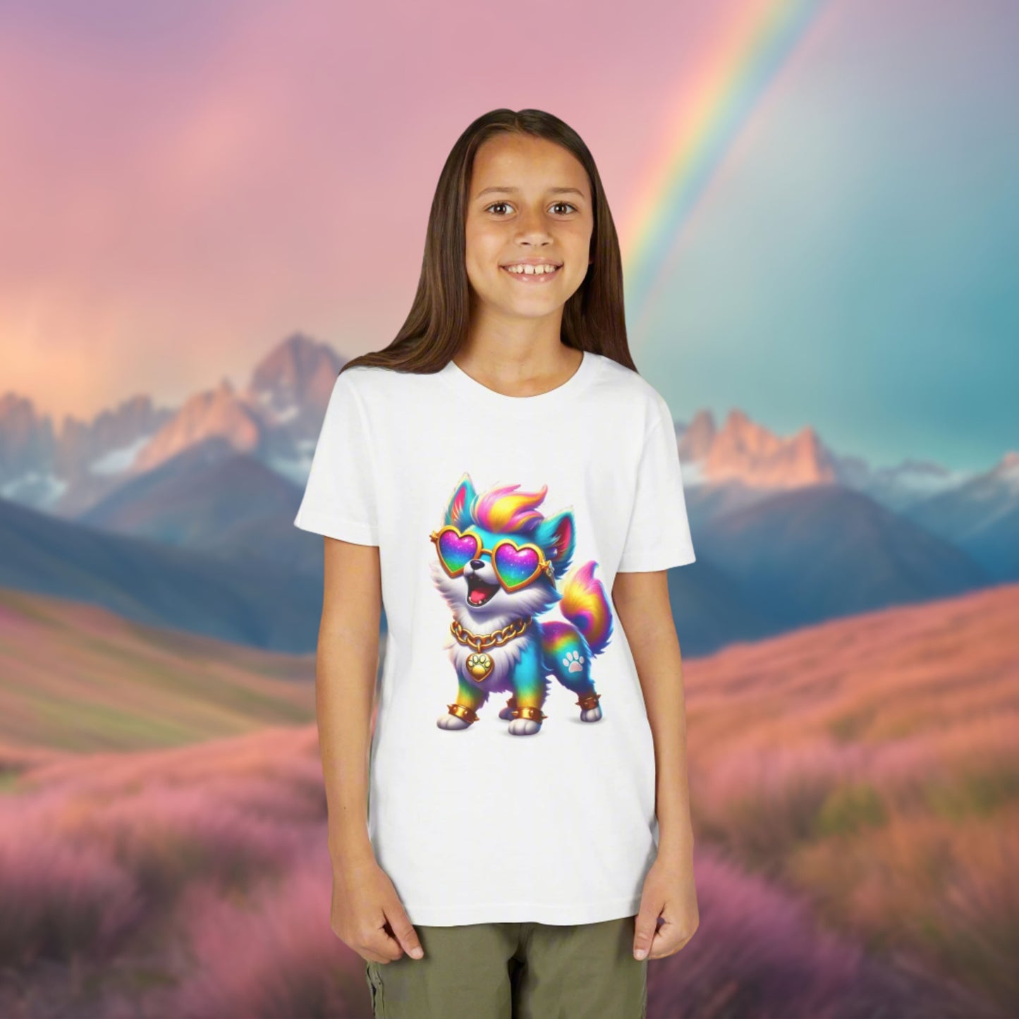 Diego the Dazzling Dog Youth T-Shirt – Double-Sided Imaginaria Character Tee for Kids