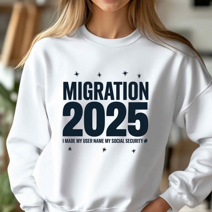 Social Media Migration 2025 Crewneck Sweatshirt | Unisex Heavy Blend™