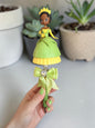 Princess Inspired Green Beaded Pen – Glam Rhinestone Character Pen